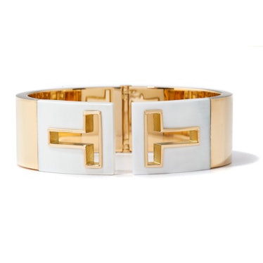 Tiffany & Co. gold and ceramic cuff,