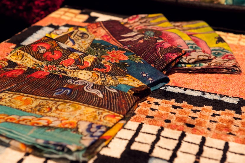 Carini Lang graffiti artisan rugs