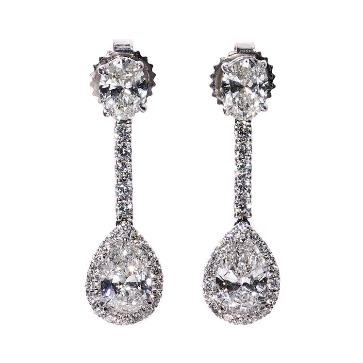 Forevermark gold and diamond earrings