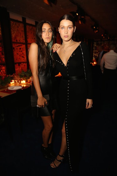 Jesse Jo Stark and Bella Hadid attend Louis Vuitton's celebration of Pierre Paulin's Playing with Sh...