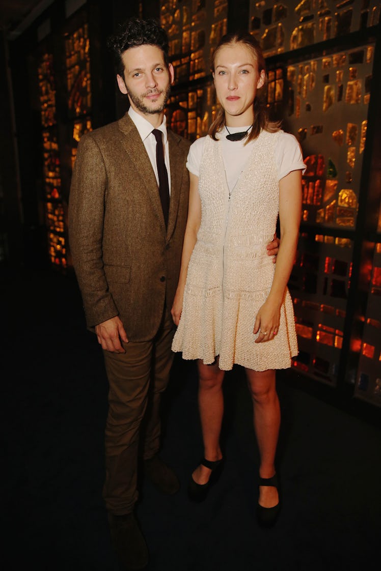 Benjamin and Lucie Paulin attend Louis Vuitton's celebration of Pierre Paulin's Playing with Shapes