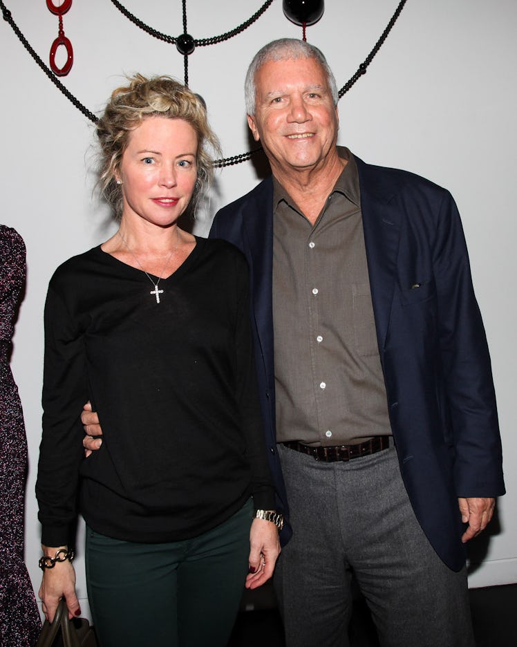 Chrissie Erph and Larry Gagosian celebrate Peter Marino's exhibition at the Bass Museum of Art