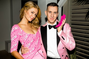 Paris Hilton and Jeremy Scott attend the Jeremy Scott and Moschino Art Basel party