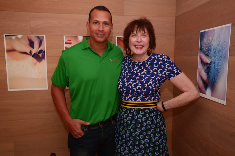 Alex Rodriguez and Marilyn Minter attend Minter's book release