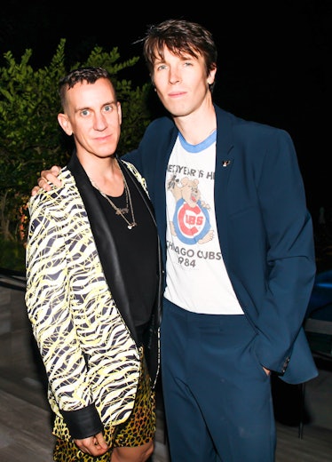 Jeremy Scott and Ryan McGinley attend the ACRIA and Paddle8 dinner in honor of Ryan McGinley