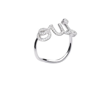 Dior Fine Jewelry Oui Ring in white gold and diamond