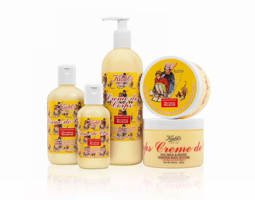 Kiehl’s Norman Rockwell Crème de Corps Classic Formula and Soy Milk & Honey Whipped Body Butter