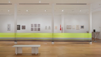 Installation view of Thread Lines at The Drawing Center