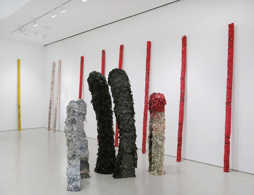 Installation view of "Helmut Lang" at Sperone Westwater