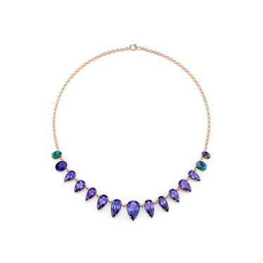 Irene Neuwirth tanzanite and opal necklace