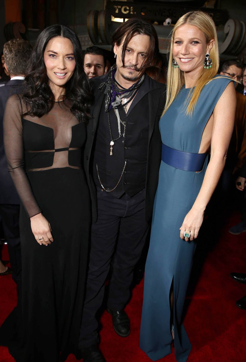 Olivia Munn, Johnny Depp, and Gwyneth Paltrow