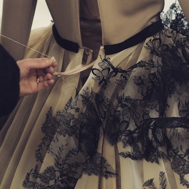 Backstage at the Spring 2015 couture shows