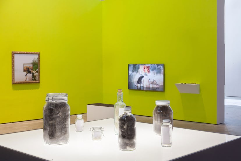 Installation view of Araya Rasdjarmrearnsook at the Sculpture Center