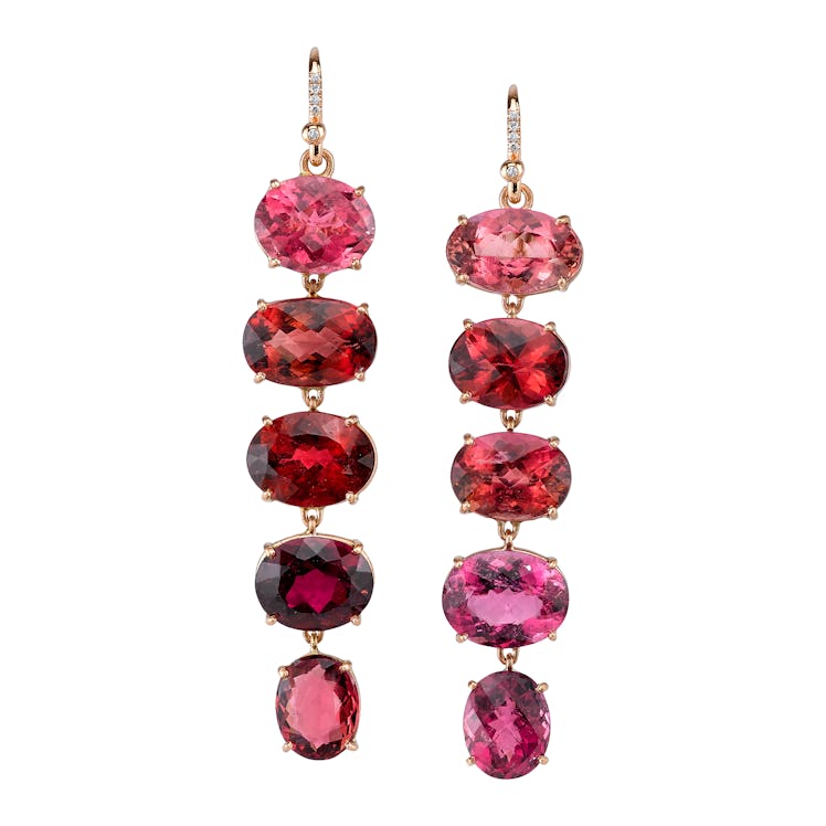 Irene Neuwirth 18k rose gold and pink tourmaline earrings