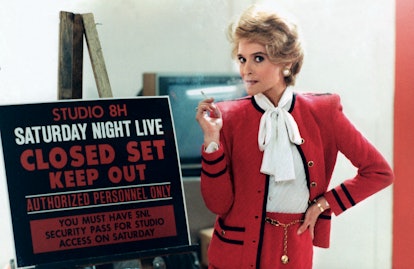 Jan Hooks as Nancy Reagan backstage, late 1980s