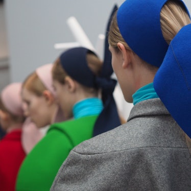 Backstage at Delpozo Fall 2015