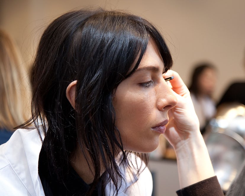 Backstage at Michael Kors Fall 2015