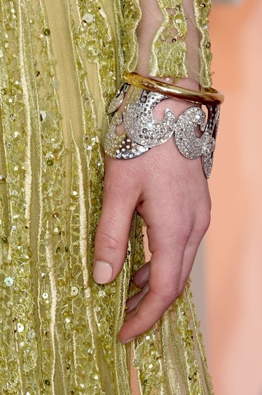 Emma Stone in Tiffany & Co. cuffs