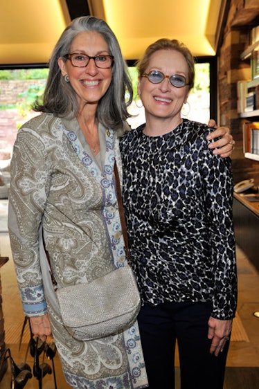 Deborah Nadoolman Landis and Meryl Streep