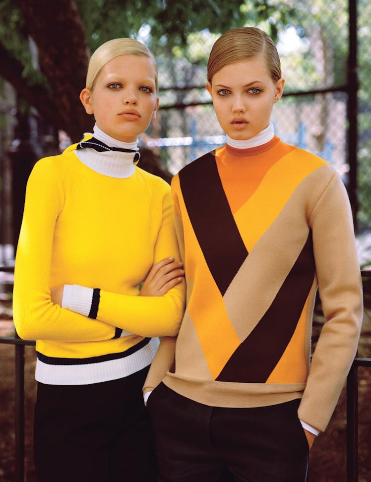 Lindsey Wixson and Daphne Groenveld