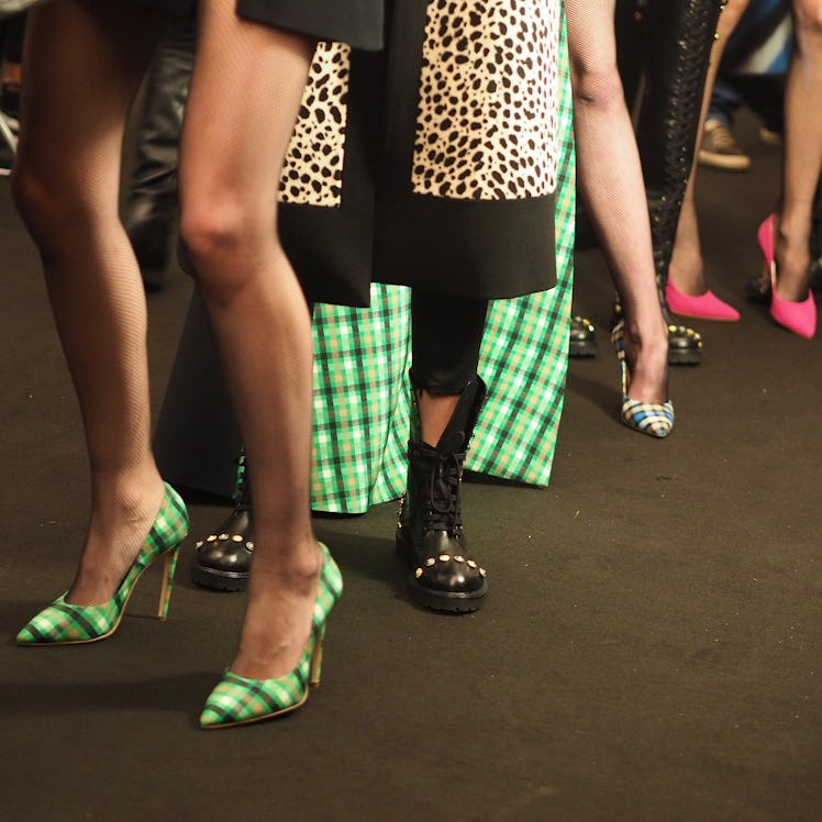 Backstage at Fausto Puglisi Fall 2015