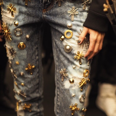 Backstage at Fausto Puglisi Fall 2015