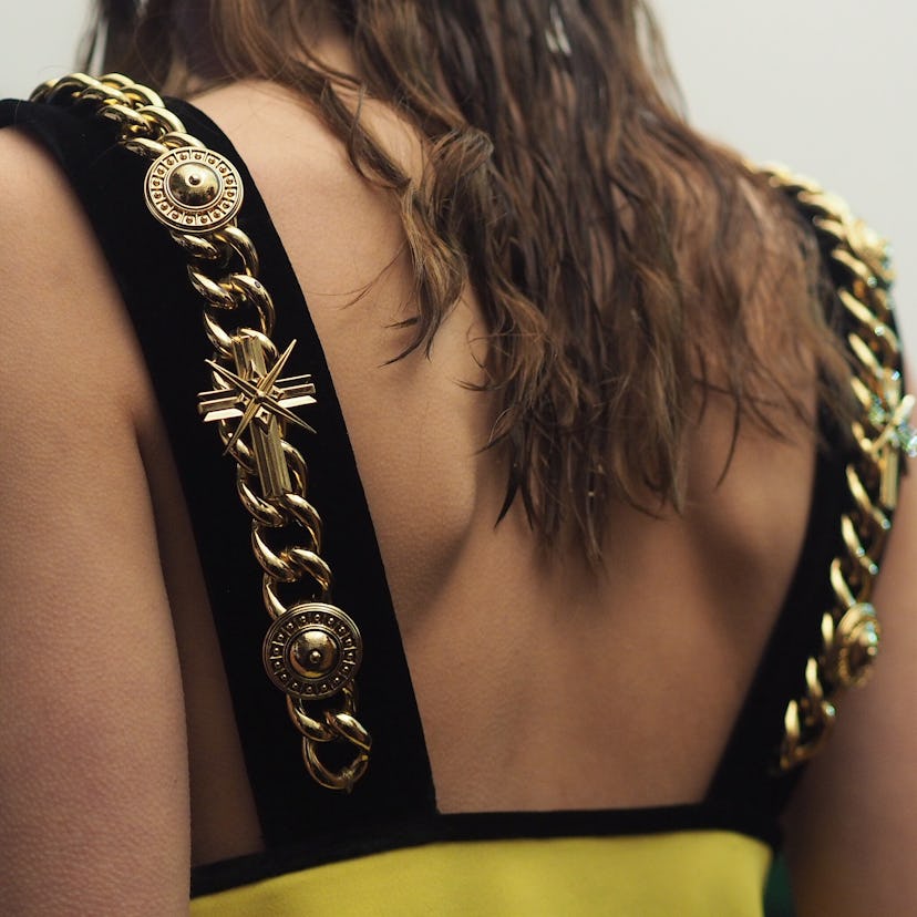 Backstage at Fausto Puglisi Fall 2015
