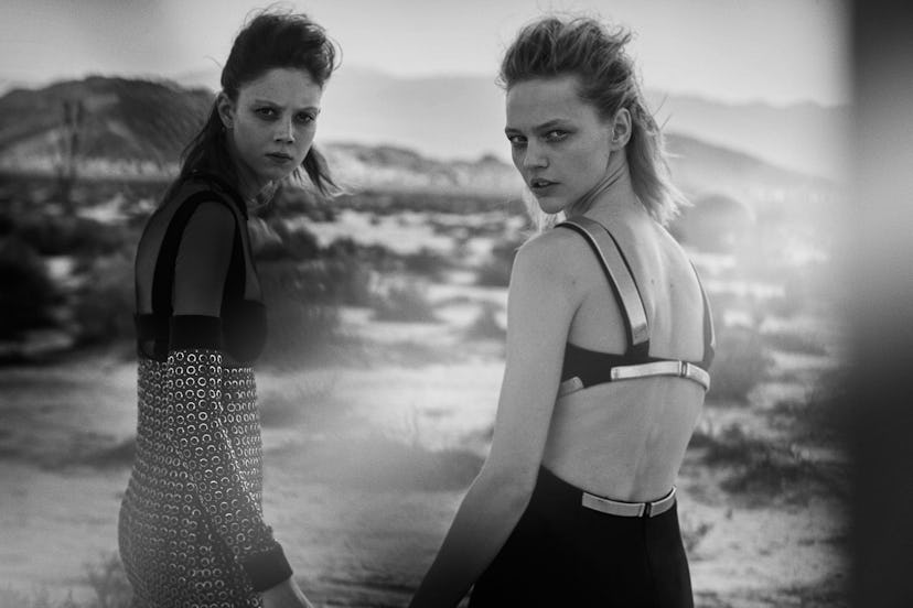 Peter Lindbergh, Natalie Westling and Sasha Pivovarova,