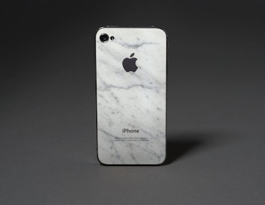 white marble iPhone