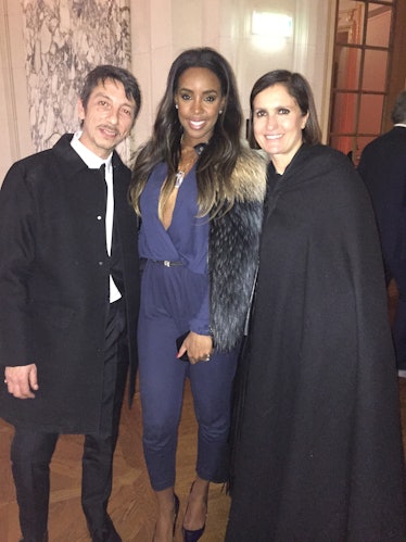 Kelly Rowland and Valentino's Pierpaolo Piccioli and Maria Grazia Chiuri