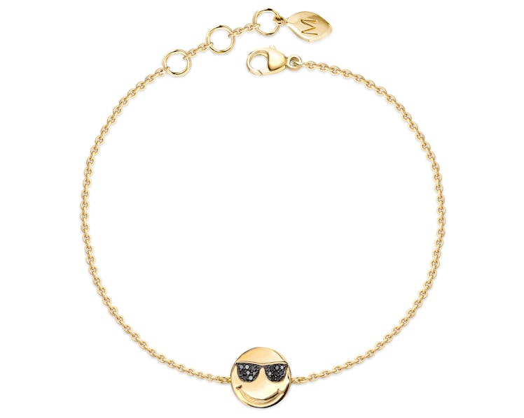 Missoma 18k gold vermeil and black diamond bracelet