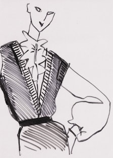 Bill Blass sketch