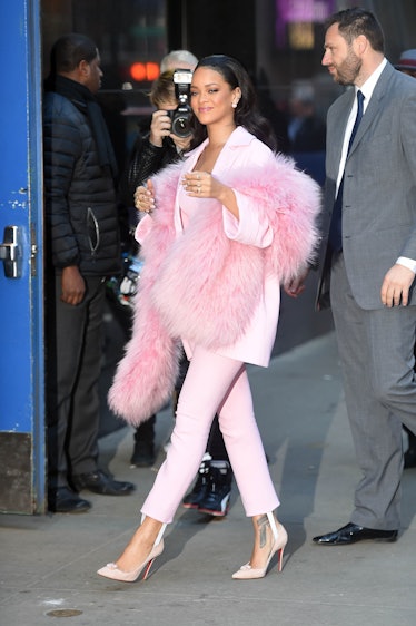 Rihanna Pink Suit