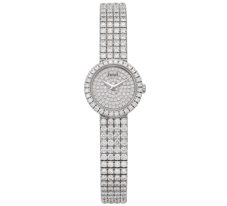 Piaget 18k white gold and diamond watch