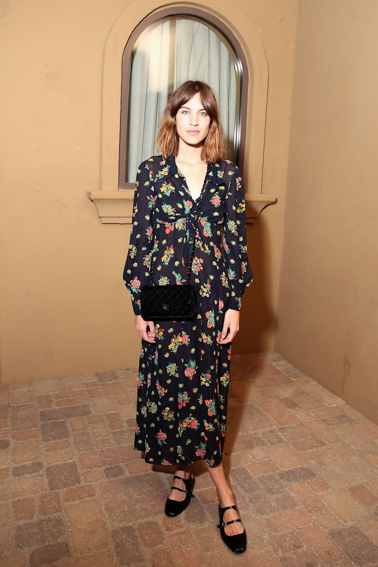 Alexa Chung at a party in the desert hosted by Jeremy Scott and Moschino.
