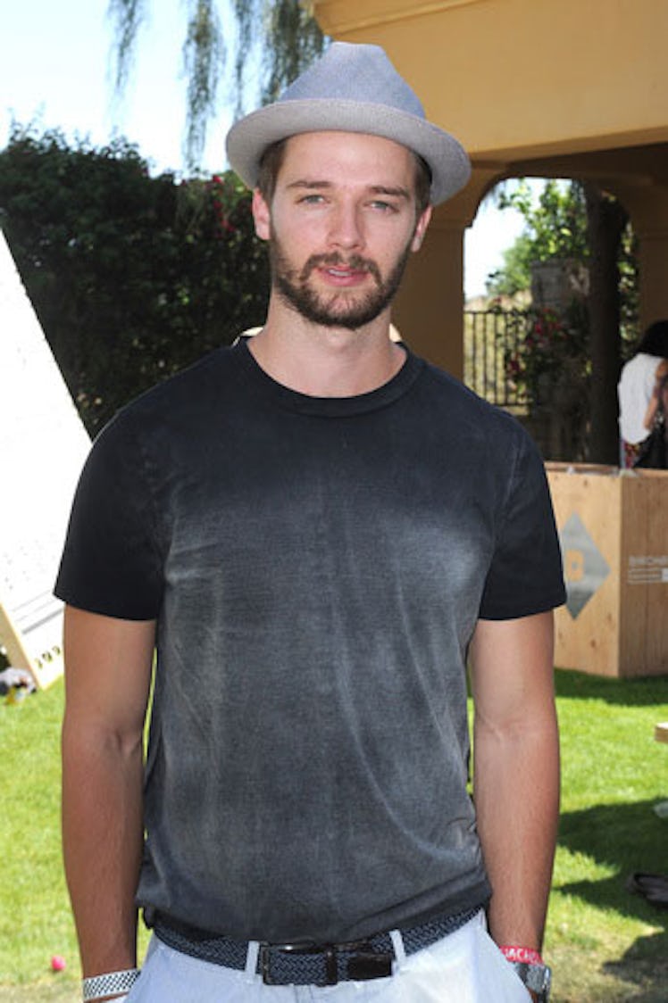 Patrick Schwarzenegger attends the Birchbox Cabanas at the Interview Magazine Compound. Photo by Jos...