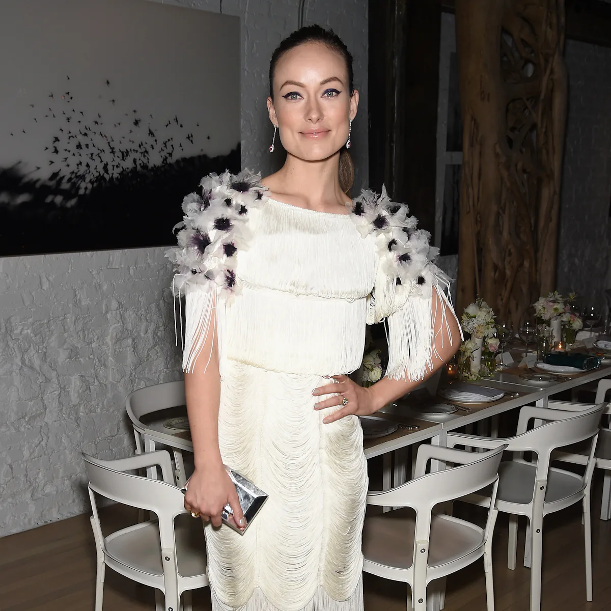 olivia wilde lace dress Olivia Wilde Wears a Barely There Black Lace Dress