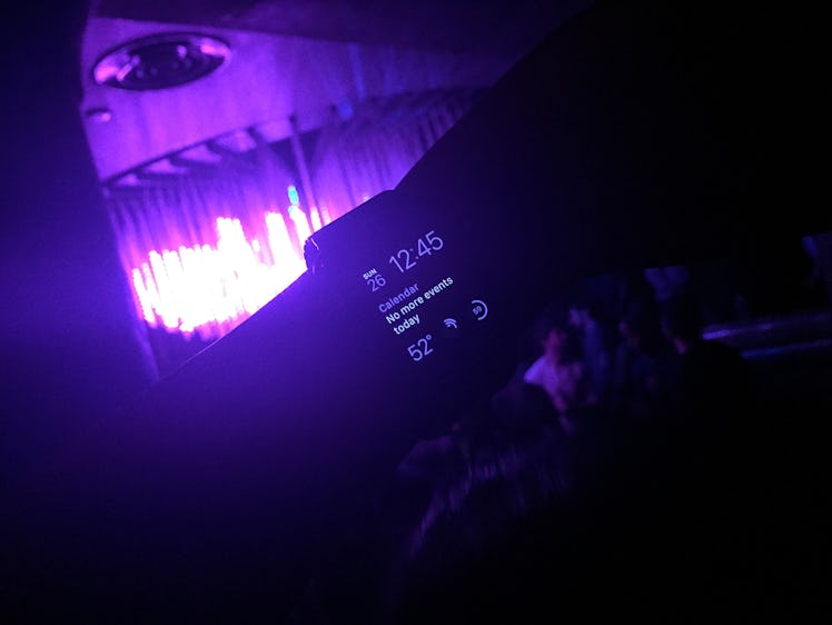 Apple Watch at the Gilded Lily club for Marjorie Gubelmann’s dance party