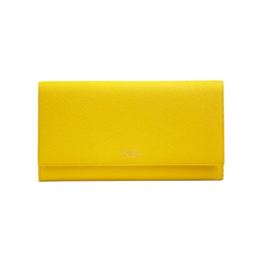Yellow Smythson wallet