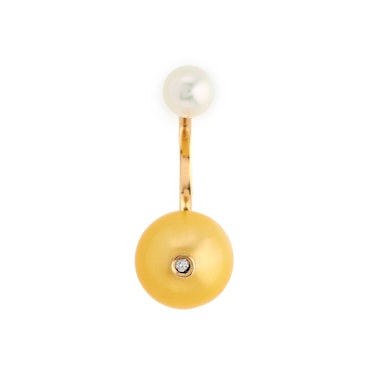 Yellow gold Delfina Delettrez earring