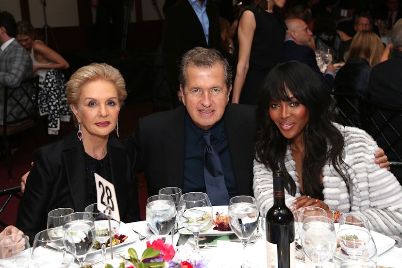 Carolina Herrera, Mario Testino, and Naomi Campbell