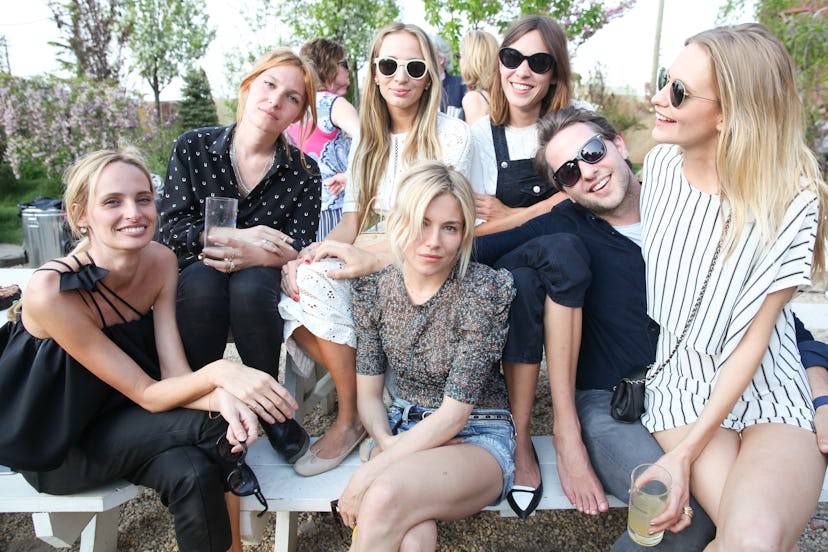 Lauren Santo Domingo, Harley Viera-Newton, Sienna Miller, Alexa Chung, Derek Blasberg, and Poppy Del...