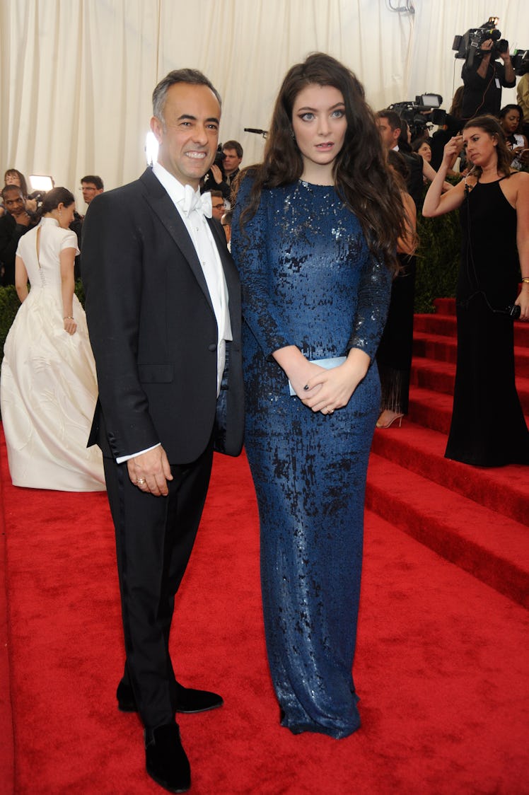 Francisco Costa and Lorde in Calvin Klein Collection