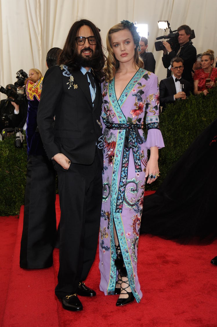 Alessandro Michele and Georgia May Jagger in Gucci