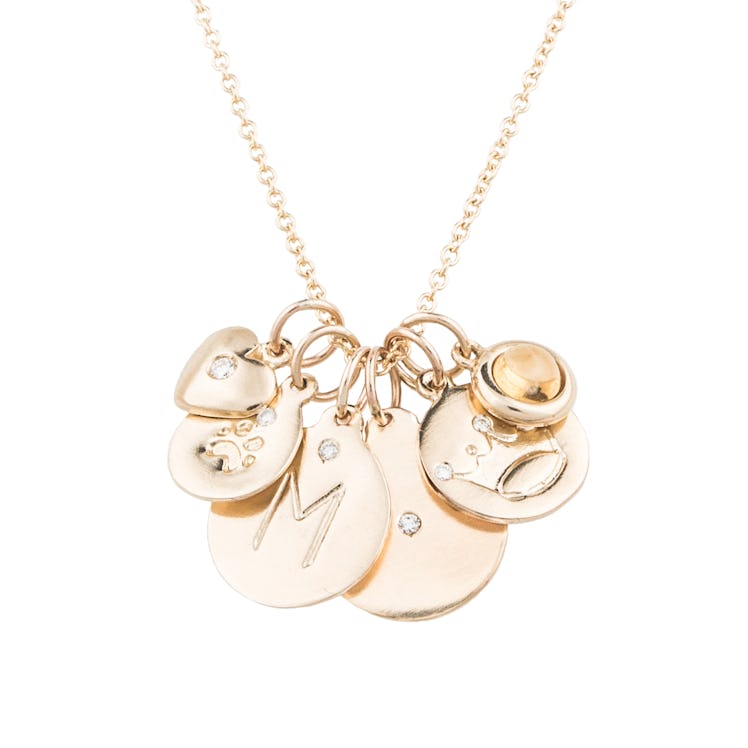 Helen Ficalora 14k gold Essential charm necklace
