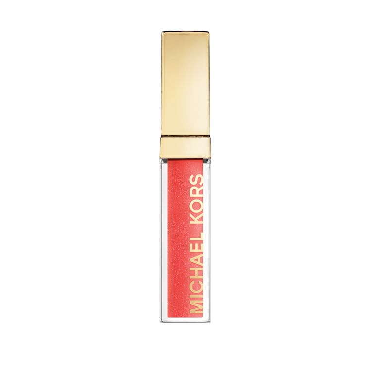 Michael Kors Into the Glow lip gloss in Fire Coral