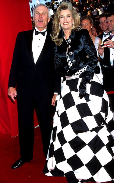 Ted Turner and Jane Fonda at the 1995 Oscars
