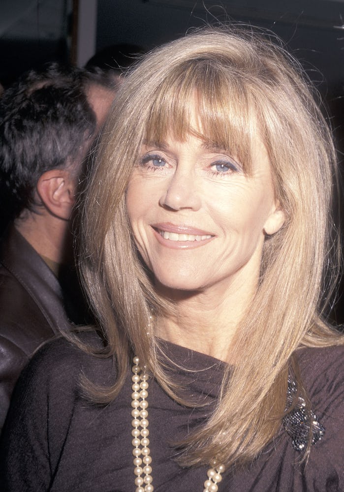 Blonde Jane Fonda in 1998
