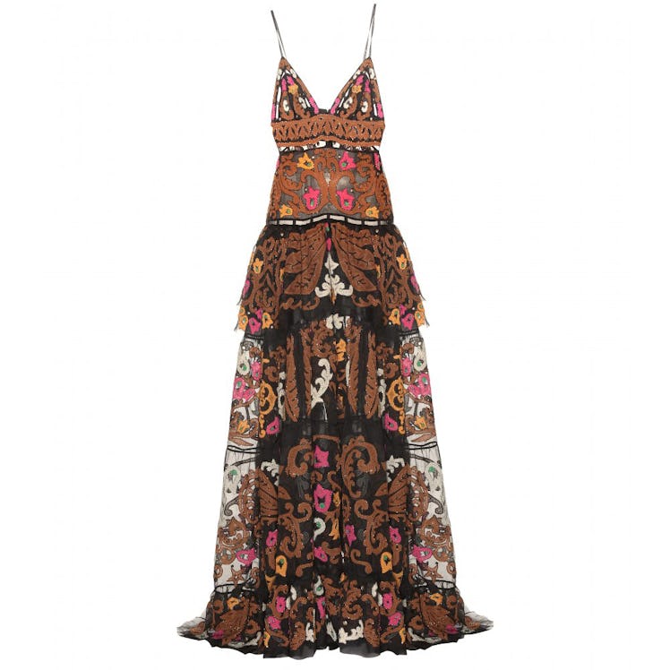 Emilio Pucci embellished silk tulle gown