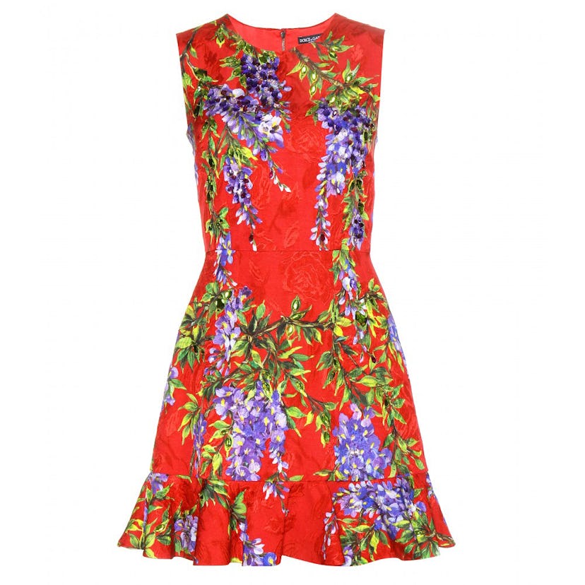 Dolce & Gabbana embellished brocade mini dress